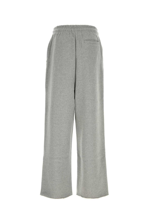 Melange grey cotton joggers ENTIRE STUDIOS (ESFW26PA03012)