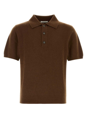 Brown wool blend polo shirt ENTIRE STUDIOS (ESFW26PO01630)