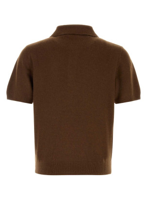 Brown wool blend polo shirt ENTIRE STUDIOS (ESFW26PO01630)