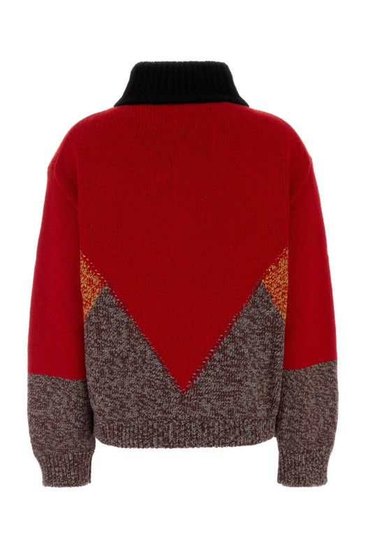 Multicolor wool blend cardigan MARNI (GIMD0030Q0UFZ420)