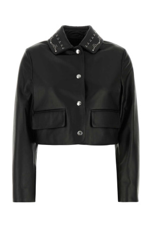 Black nappa leather jacket Black MARNI (GIMX0345MXULA772)