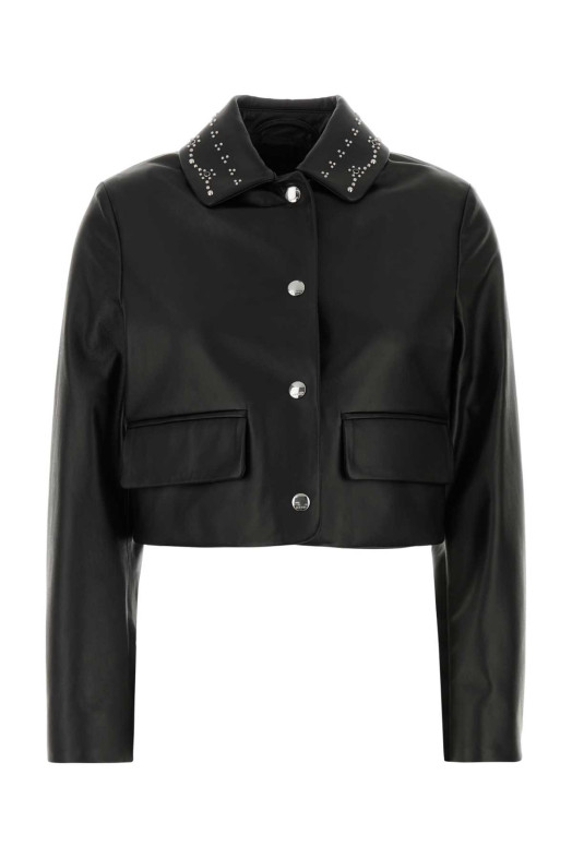 Black nappa leather jacket Black MARNI (GIMX0345MXULA772)