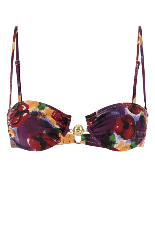 Printed stretch nylon Hammond bikini top REINA OLGA (HAMMOND20TOP)