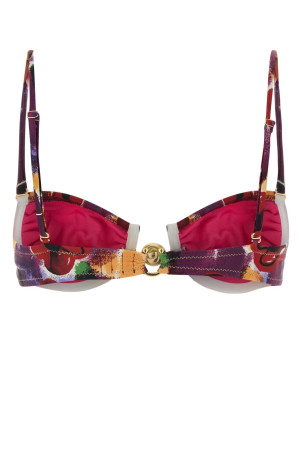 Printed stretch nylon Hammond bikini top REINA OLGA (HAMMOND20TOP)