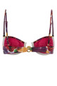 Printed stretch nylon Hammond bikini top REINA OLGA (HAMMOND20TOP)