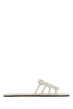 Ivory leather Anagram Petal slippers LOEWE PAULA'S IBIZA (LPEA465X06)