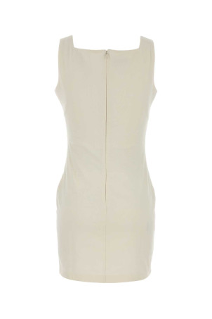 Ivory jersey mini dress Black MIU MIU (MF6408SOOO1965)