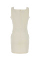 Ivory jersey mini dress Black MIU MIU (MF6408SOOO1965)