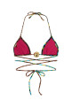 Printed stretch nylon Miami 2.0 bikini top REINA OLGA (MIAMITOP20)