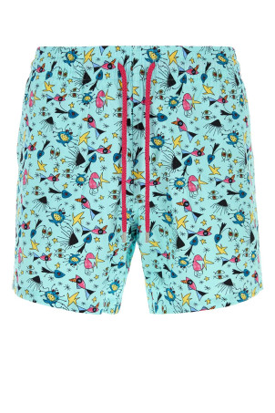 Printed stretch nylon Moorise swimming shorts PALM ANGELS X VILEBREQUIN (MSOEF102)