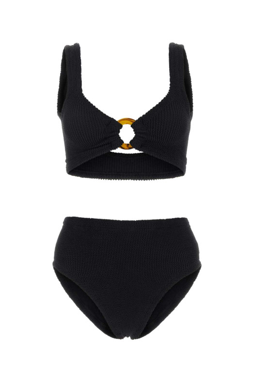 Черное бикини «Nadine» из эластичного нейлона, черный, HUNZA G (NADINEBIKINI)