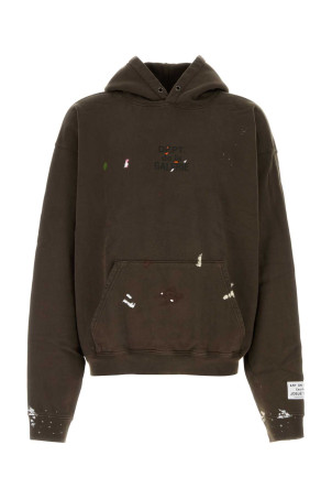 Brown cotton sweatshirt GALLERY DEPT (OUT022)