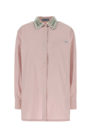 Pastel pink poplin shirt PRADA (P453JRSOOO1XV2)