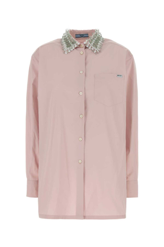 Pastel pink poplin shirt PRADA (P453JRSOOO1XV2)
