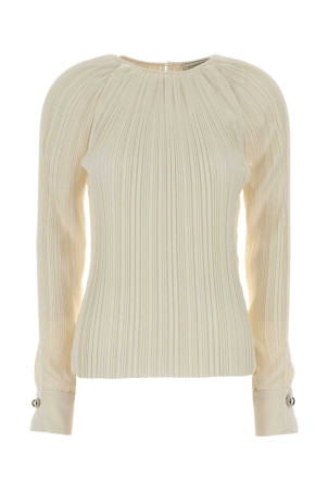 Cream satin blouse Green LANVIN (RWTO00066413A26)