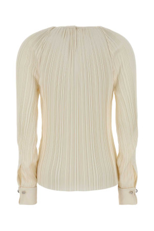 Cream satin blouse Green LANVIN (RWTO00066413A26)