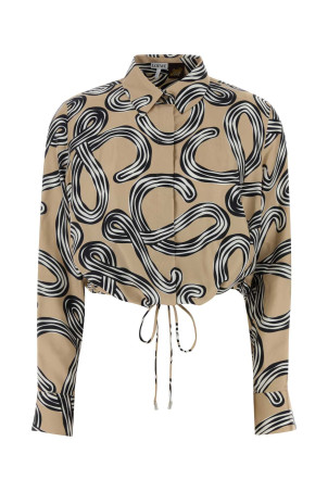 Printed silk Paula s Ibiza shirt Beige LOEWE PAULA'S IBIZA (S616Y05X73)