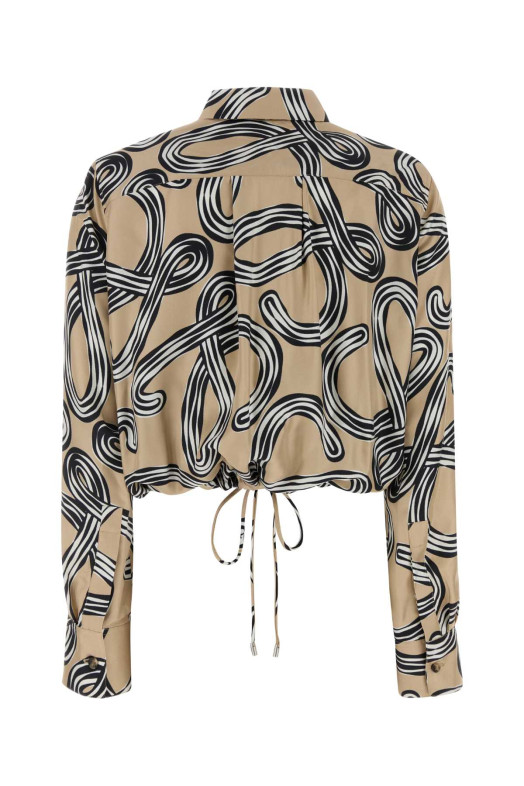 Printed silk Paula s Ibiza shirt Beige LOEWE PAULA'S IBIZA (S616Y05X73)