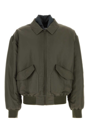 Olive green nylon bomber jacket MM6 MAISON MARGIELA (SH2AM0069S53984)