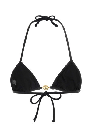 Black stretch nylon Splash bikini top REINA OLGA (SPLASHTOP)