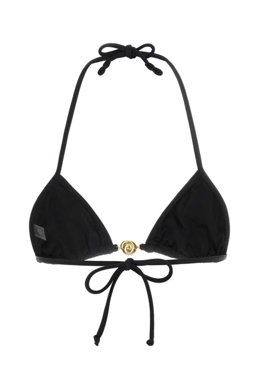 Black stretch nylon Splash bikini top REINA OLGA (SPLASHTOP)
