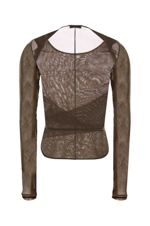 Mud crepe top LEMAIRE (TS0052LJ1070)