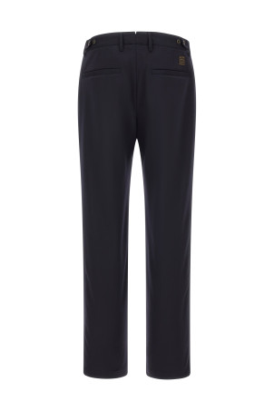 Formal pants with pleats Blue