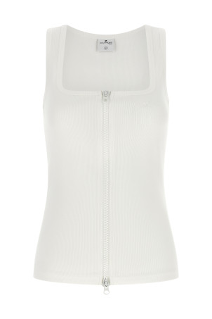 Top with front zip White