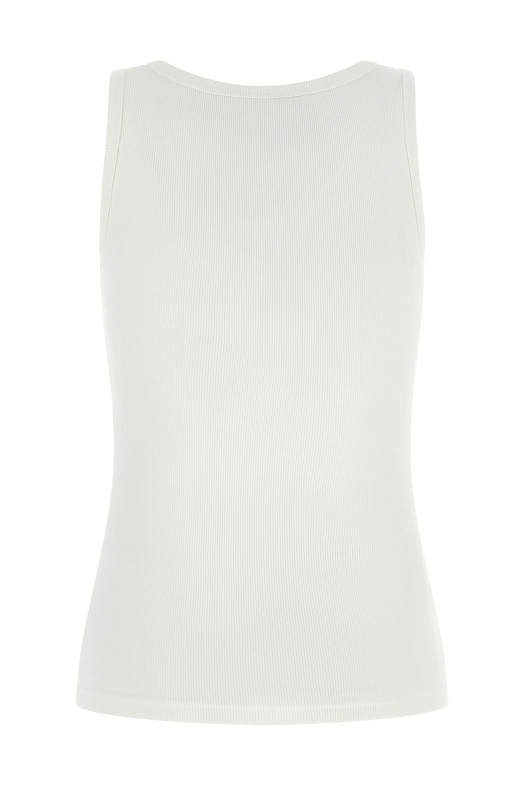 Топ с застежкой-молнией спереди, белый COURREGES 426JTS299JS01940001