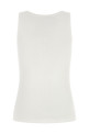 Топ с застежкой-молнией спереди, белый COURREGES 426JTS299JS01940001