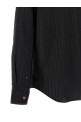 Жаккардовая шелковая рубашка, чёрная VERSACE 10268161A185481B000