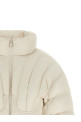 Exhausted quilted down jacket White