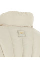 Exhausted quilted down jacket White