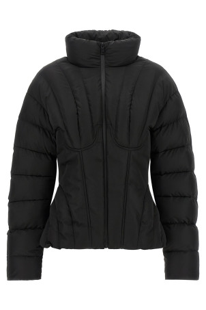 Bustier quilted down jacket Black