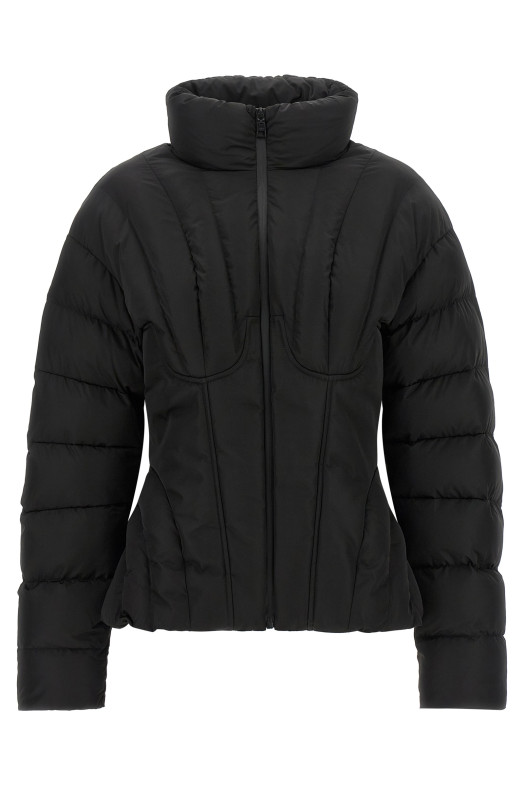 Bustier quilted down jacket Black