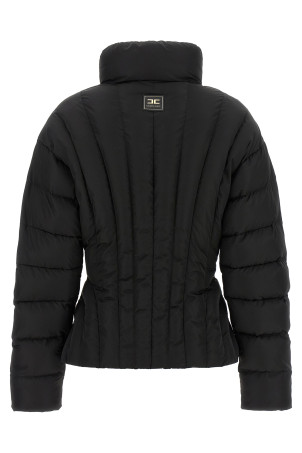Bustier quilted down jacket Black