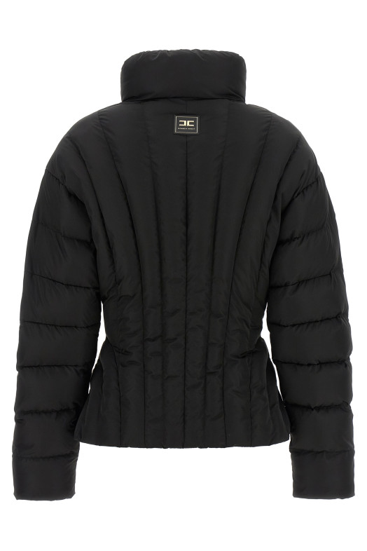 Bustier quilted down jacket Black