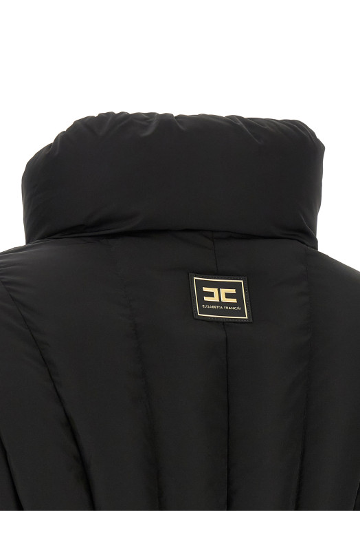 Bustier quilted down jacket Black