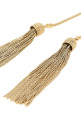 'Snake' necklace with tassels Gold