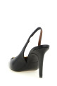 'La Medusa' Leather Slingbacks Black