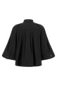 Poplin shirt with wide sleeves  Black