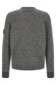 '5100050' crew neck sweater with logo badge Gray