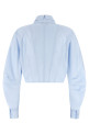 Cropped shirt with charms BLUE