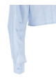 Cropped shirt with charms BLUE