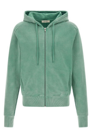 Zip and hoodie Green