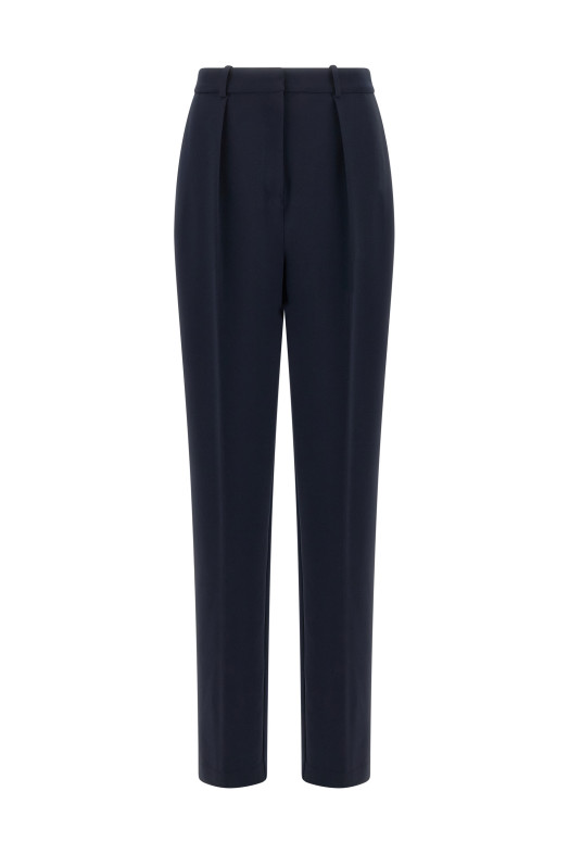 Crepe de chine pants Blue