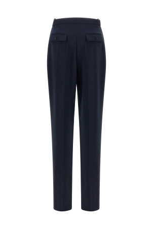 Crepe de chine pants Blue
