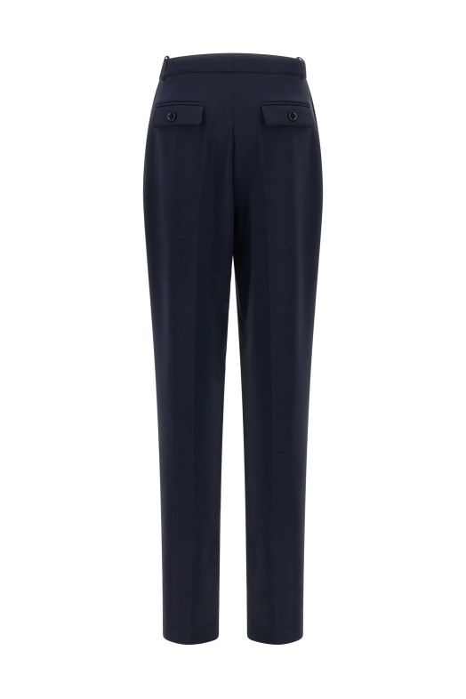 Crepe de chine pants Blue