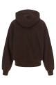 Cotton sweatshirt with embroidery Brown