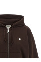 Cotton sweatshirt with embroidery Brown